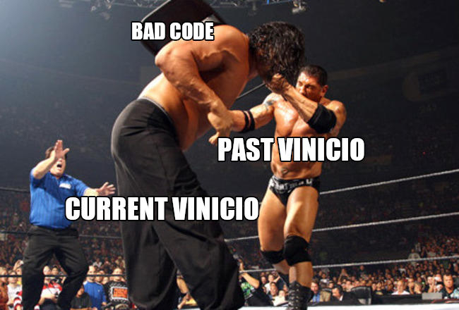 Past vinicio hits future vinicio with bad code